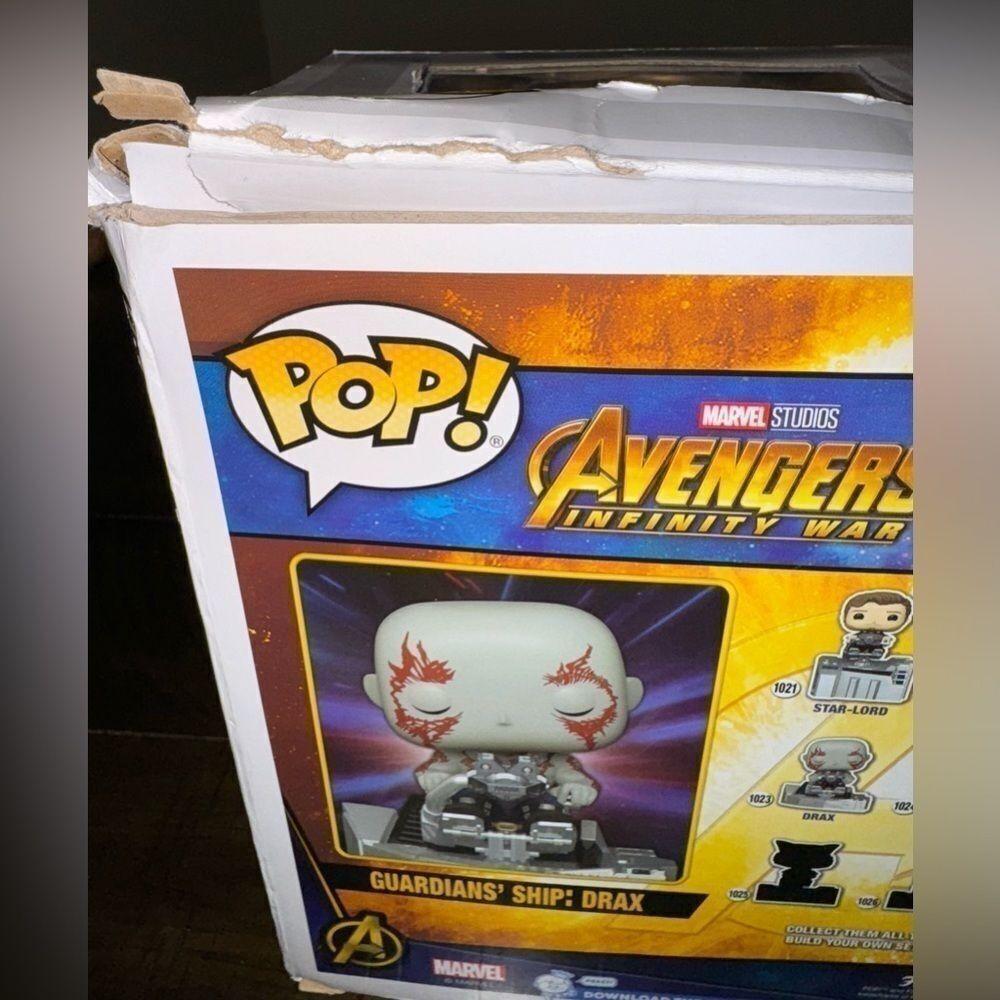 Avengers Infinity War - Guardians' Ship: Drax Deluxe Pop! Vinyl - FunKo NEW - Picture 5 of 5